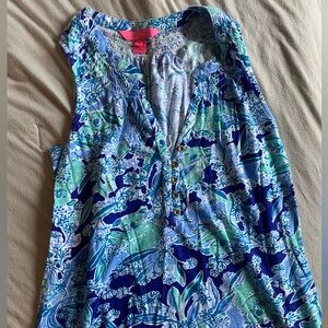 🌸 Lilly Pulitzer Essie Tank Top – Koalafications Print – Size XS 🌸